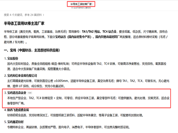 宝鸡德茂森钛业有限公司